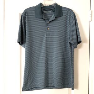 Cubavera Mens Short Sleeve Golf Green Polo Size Medium